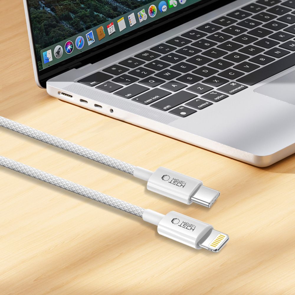 iTok webáruház - Tech-Protect Tech-Protect UltraBoost USB-C–Lightning kábel, 27 W, 100 cm (szürke) 5 Tech-Protect UltraBoost USB-C / Lightning PD27W/3A cable 100 cm (szürke)