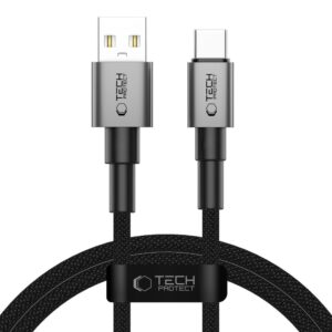 Tech-Protect UltraBoost DNA USB-A–USB-C kábel, 15 W/3 A, 100 cm (szürke)