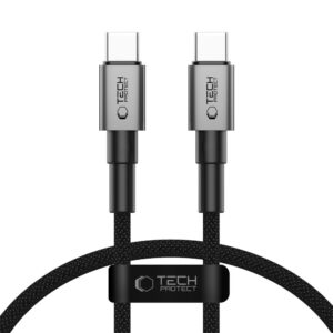 Tech-Protect UltraBoost DNA USB-C PD100W/5A kábel, 50 cm (szürke)