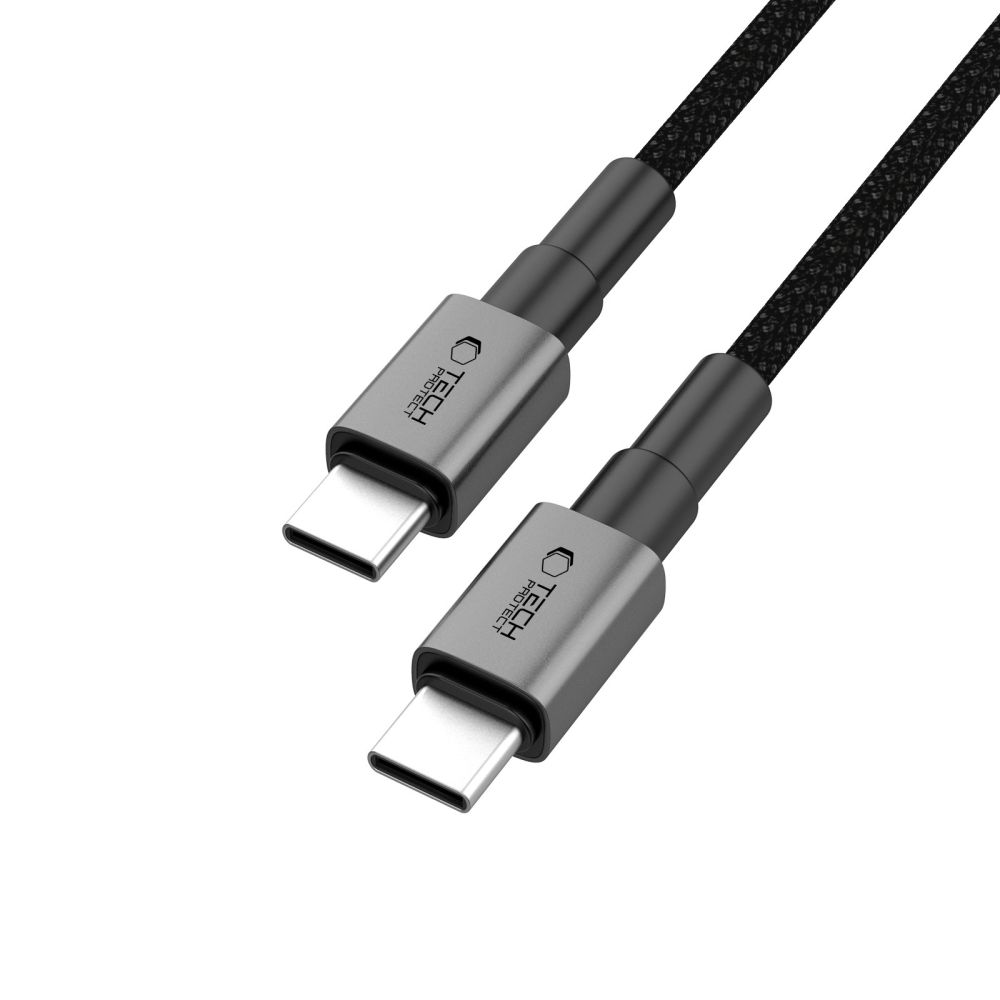 iTok webáruház - Tech-Protect Tech-Protect UltraBoost DNA USB-C–USB-C PD 100W/5A kábel, 100 cm (szürke) 3 Tech-Protect UltraBoost DNA USB-C PD100W/5A Cable 100cm (szürke)