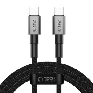 Tech-Protect UltraBoost DNA USB-C–USB-C PD 100W/5A kábel, 200 cm (szürke)