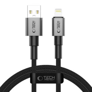 Tech-Protect UltraBoost DNA USB-A–Lightning kábel, 15 W, 100 cm (szürke)