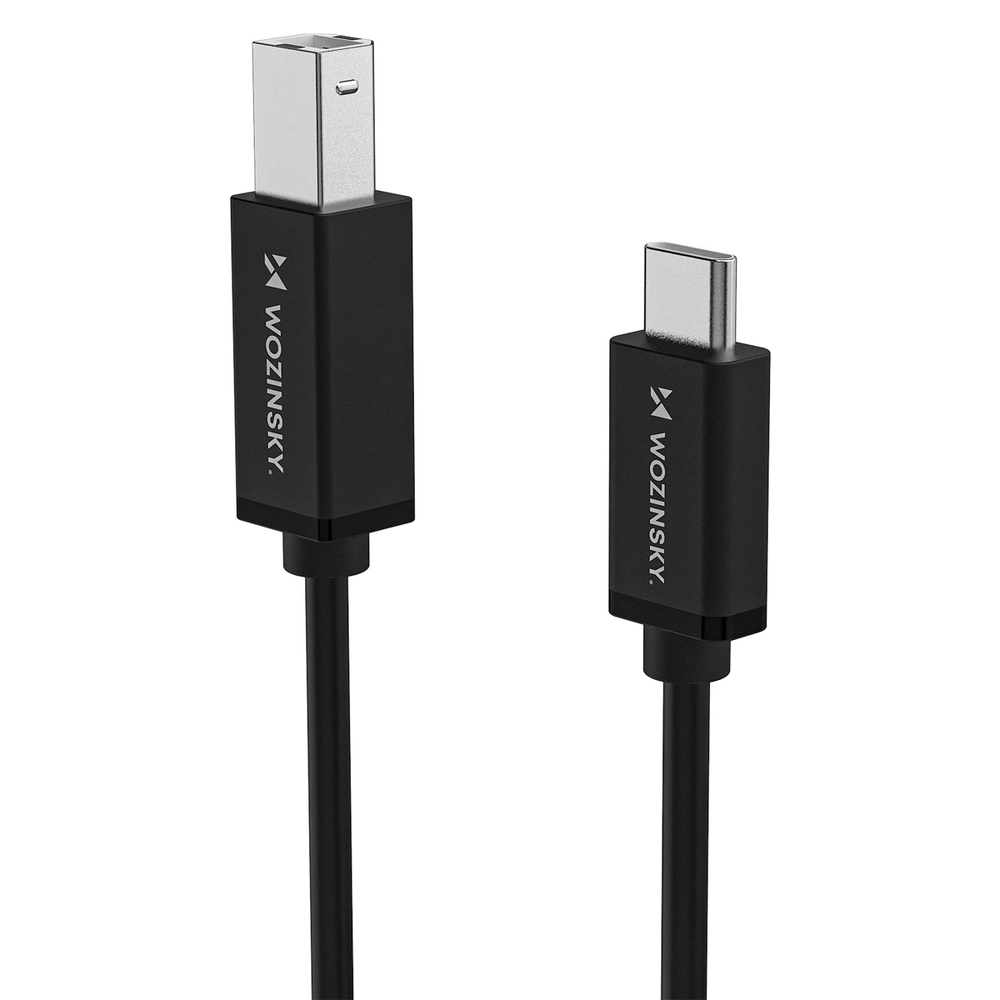 iTok webáruház - Wozinsky Wozinsky WKDDY1S USB-B–USB-C kábel, 1 m (fekete) 3 Wozinsky WKDDY1S USB-B - USB-C Cable 1m (fekete)