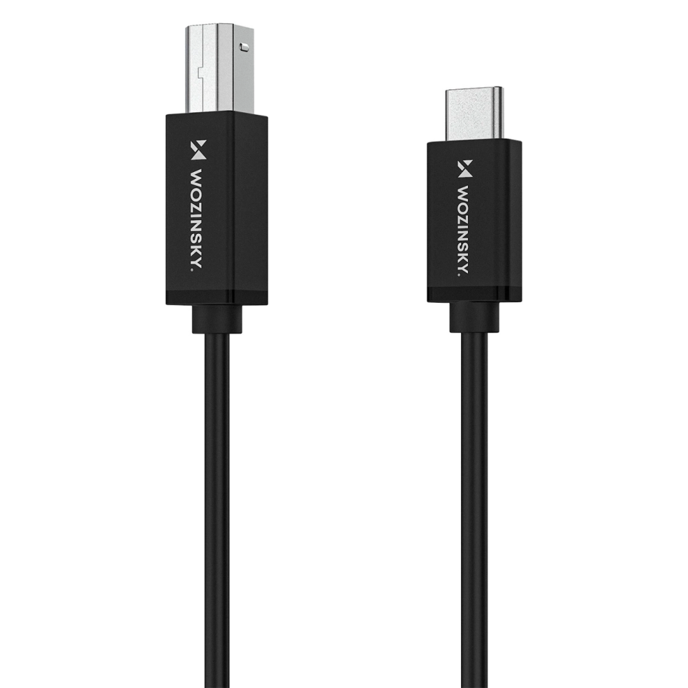 iTok webáruház - Wozinsky Wozinsky WKDDY1S USB-B–USB-C kábel, 1 m (fekete) 4 Wozinsky WKDDY1S USB-B - USB-C Cable 1m (fekete)