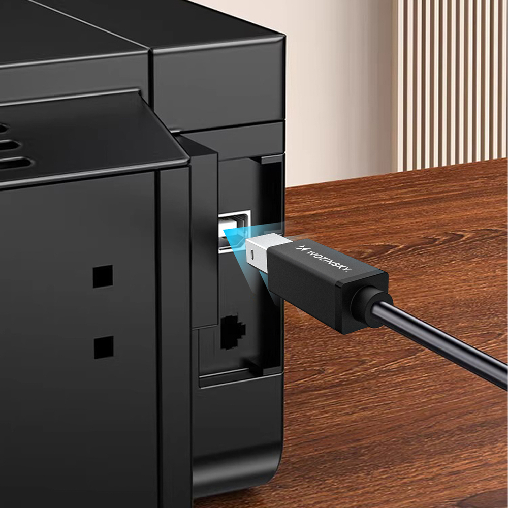 iTok webáruház - Wozinsky Wozinsky WKDDY3S USB-B–USB-A adatkábel, 2 m (fekete) 5 Wozinsky WKDDY3S USB-B - USB-A 480Mb/s Cable 2m (fekete)