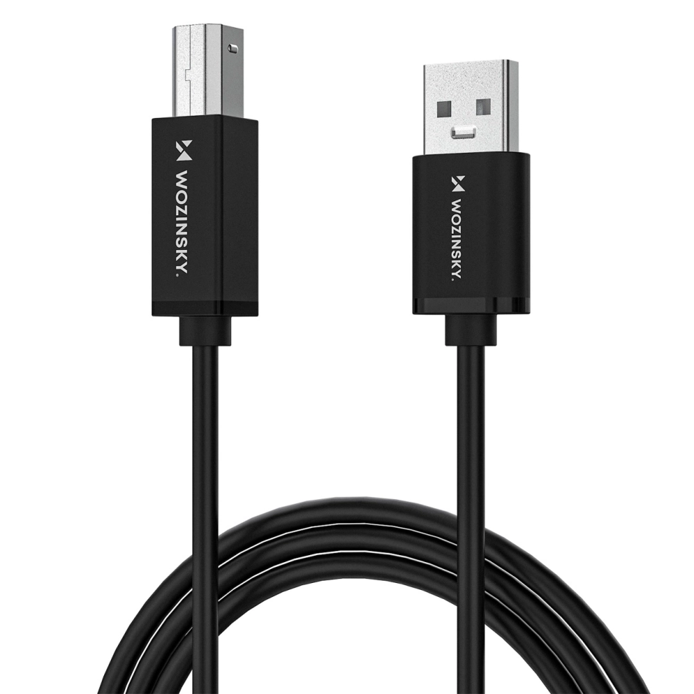 iTok webáruház - Wozinsky Wozinsky WKDDY4S USB-B–USB-A adatkábel, 1 m (fekete) 4 Wozinsky WKDDY4S USB-B - USB-A 480Mb/s Cable 1m (fekete)