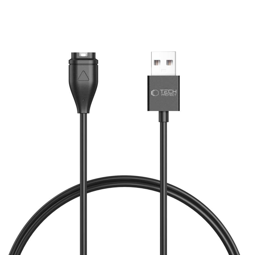 iTok webáruház - Tech-Protect Tech-Protect MC04 UltraBoost USB-A kábel Garmin órához, 1 m (fekete) 1 Tech-Protect MC04 UltraBoost USB-A Cable for Garmin Watch 1m (fekete)