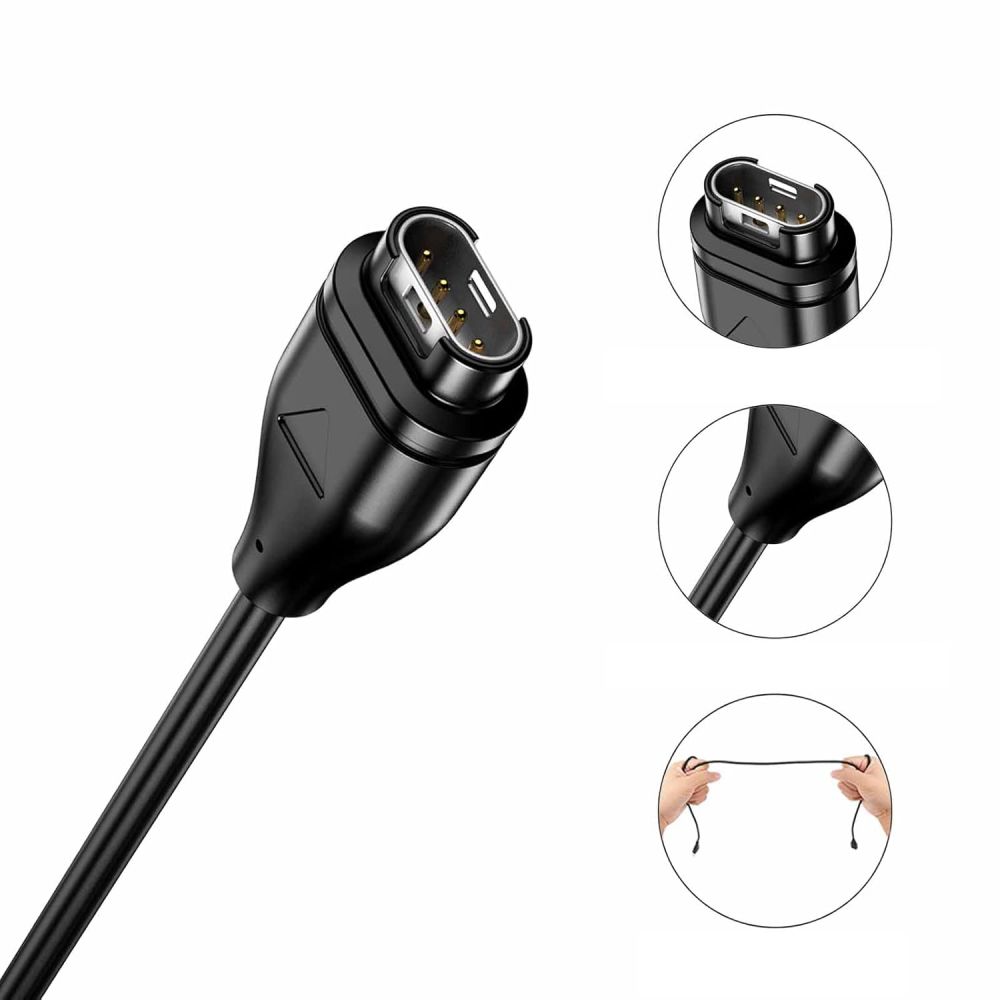 iTok webáruház - Tech-Protect Tech-Protect MC04 UltraBoost USB-C kábel Garmin órához, 1 m (fekete) 3 Tech-Protect MC04 UltraBoost USB-C Cable for Garmin Watch 1m (fekete)