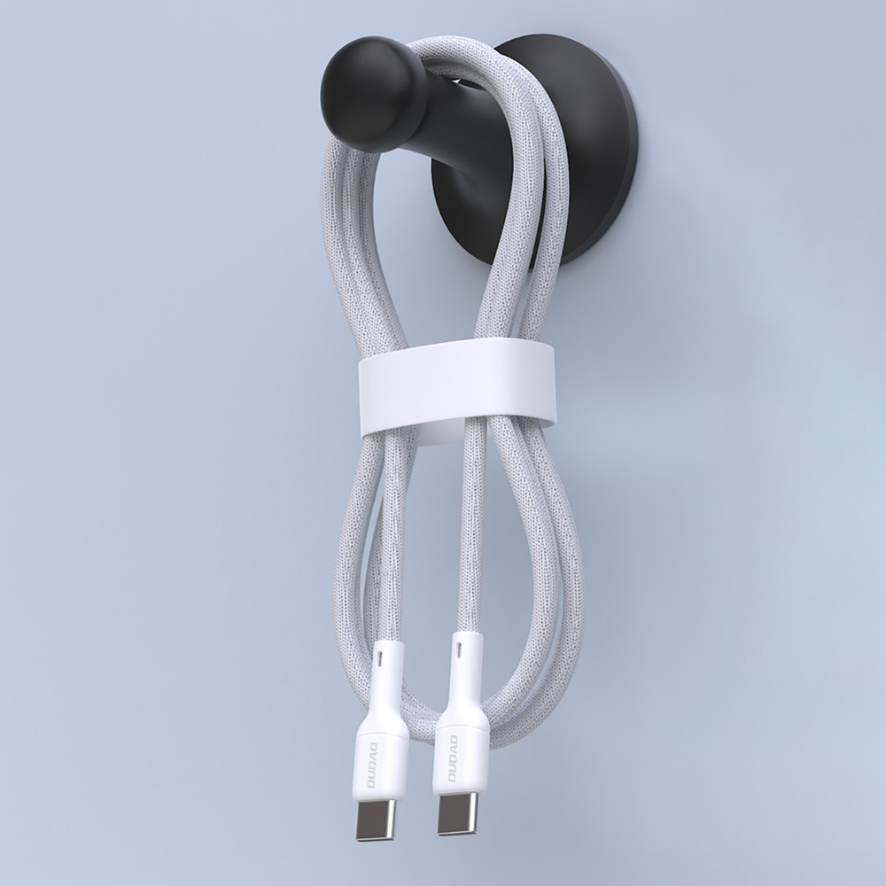 iTok webáruház - Dudao Dudao L9C 65 W USB-C–USB-C kábel, 1 m (fehér) 3 Dudao L9C 65W USB-C - USB-C Cable 1m (fehér)