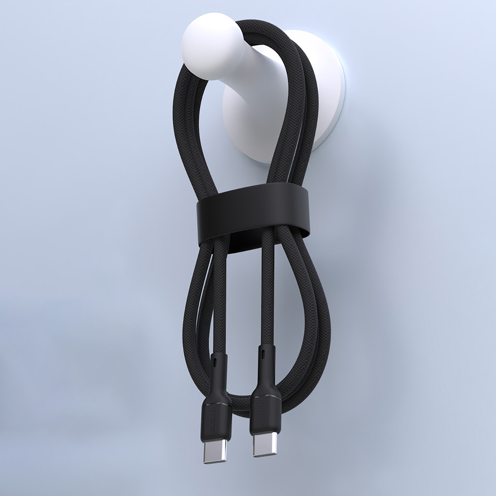 iTok webáruház - Dudao Dudao L9C 65 W USB-C–USB-C kábel, 1 m (fekete) 3 Dudao L9C 65W USB-C - USB-C 1m Cable (fekete)