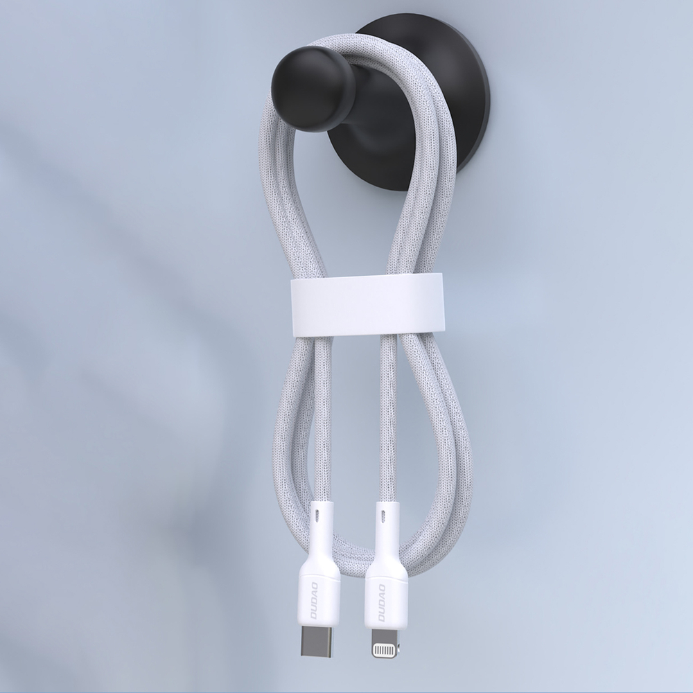 iTok webáruház - Dudao Dudao L9X 30W USB-C–Lightning kábel 2 m (fehér) 3 Dudao L9X 30W USB-C - Lightning Cable 2m (fehér)