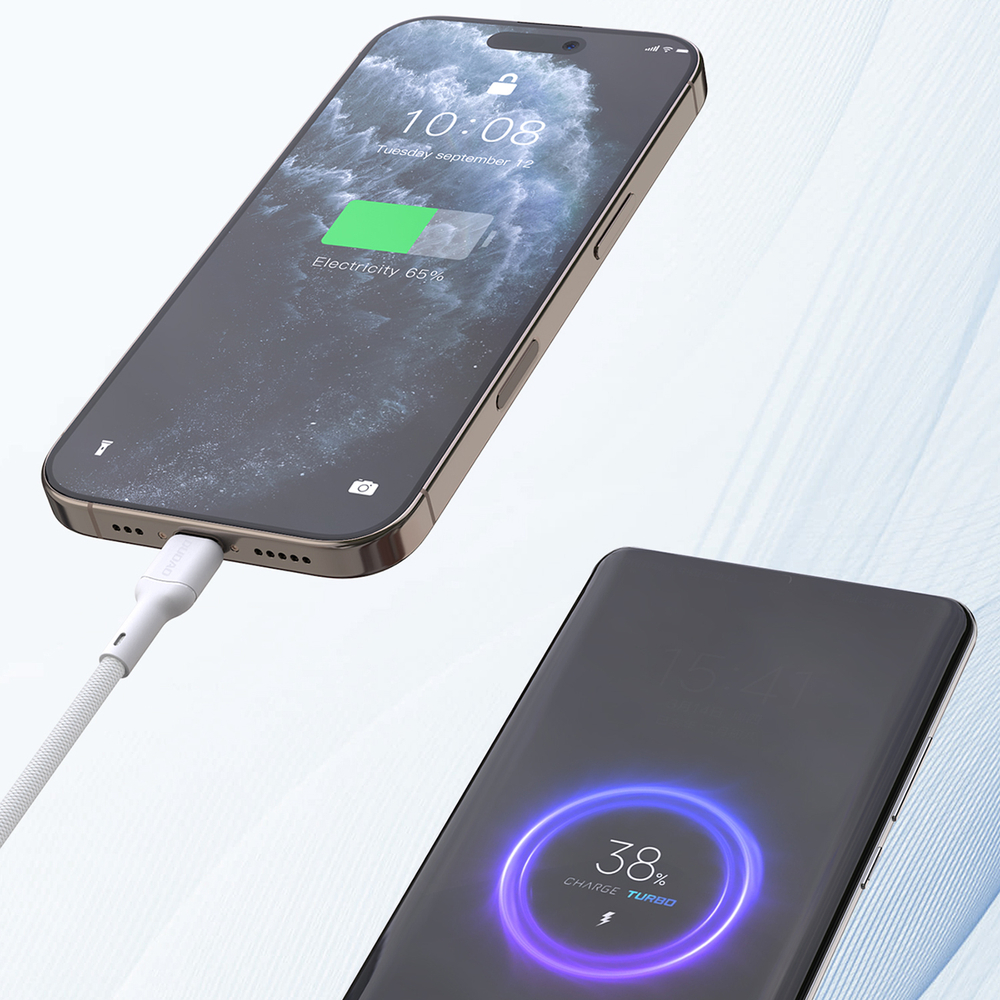 iTok webáruház - Dudao Dudao L9X 30W USB-C–Lightning kábel 2 m (fehér) 5 Dudao L9X 30W USB-C - Lightning Cable 2m (fehér)
