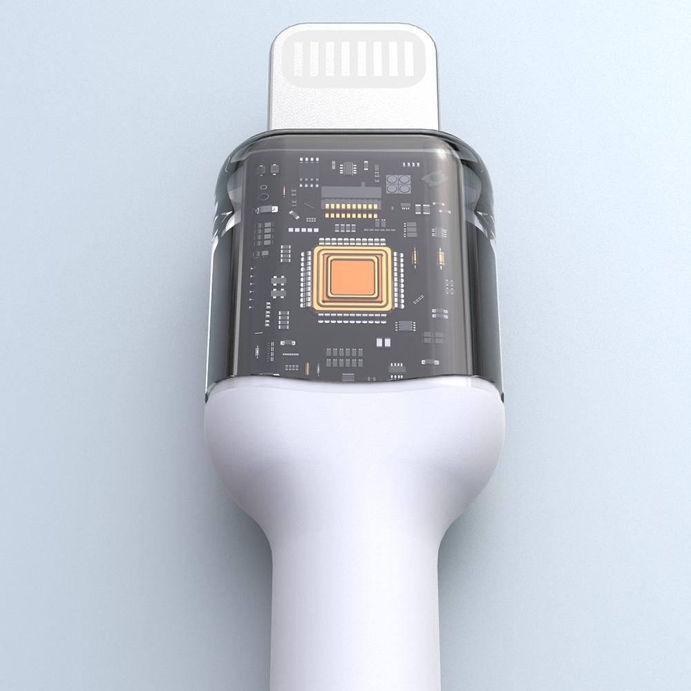 iTok webáruház - Dudao Dudao L9X 30W USB-C–Lightning kábel 2 m (fehér) 6 Dudao L9X 30W USB-C - Lightning Cable 2m (fehér)