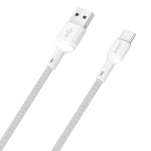 Dudao L9T 5A USB-A–USB-C kábel, 1 m (fehér)