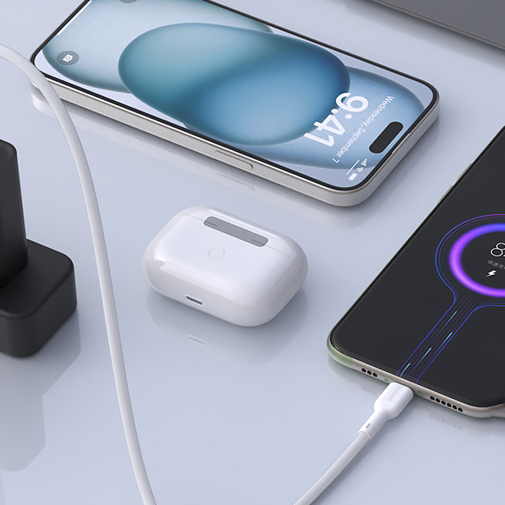 iTok webáruház - Dudao Dudao L9T 5A USB-A–USB-C kábel, 1 m (fehér) 2 Dudao L9T 5A USB-A - USB-C Cable 1m (fehér)