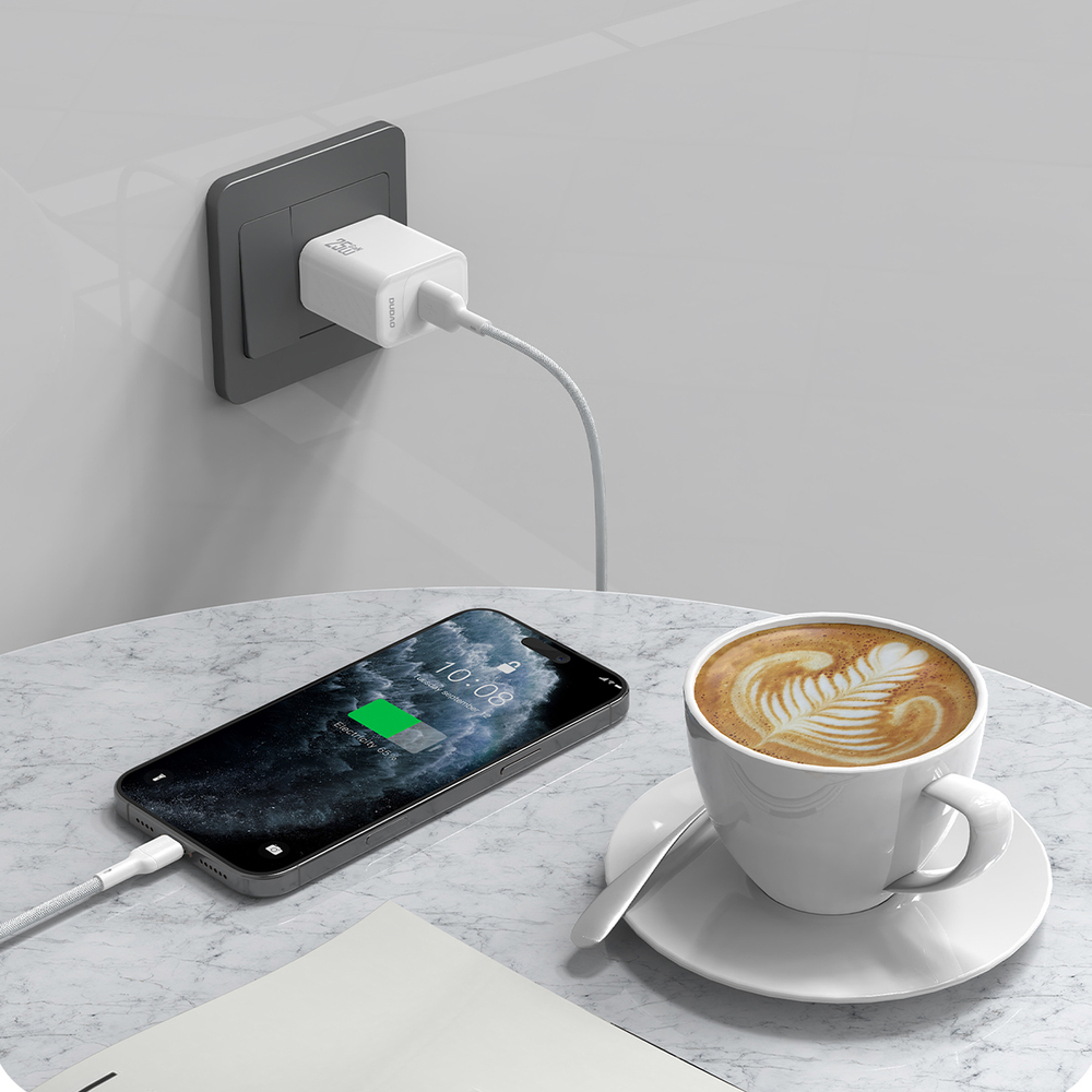 iTok webáruház - Dudao Dudao L9T 5A USB-A–USB-C kábel, 1 m (fehér) 3 Dudao L9T 5A USB-A - USB-C Cable 1m (fehér)