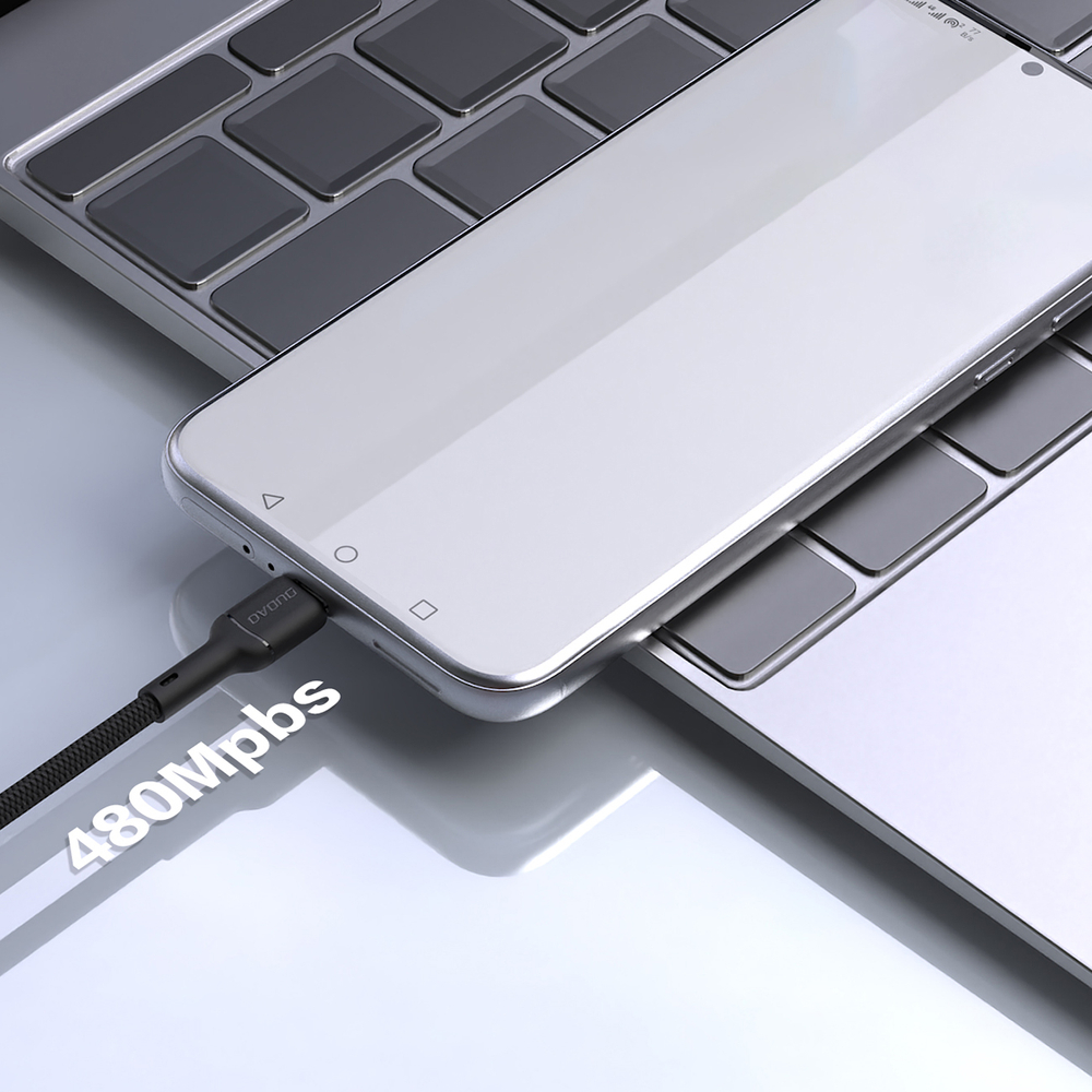 iTok webáruház - Dudao Dudao L9T 5A USB-A–USB-C kábel, 1 m (fekete) 3 Dudao L9T 5A USB-A - USB-C Cable 1m (fekete)