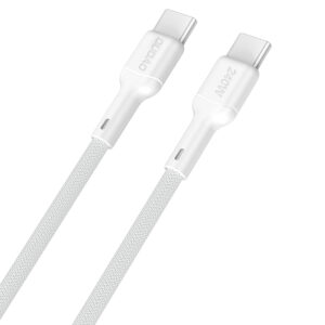 Dudao L9C Max 240W PD USB-C–USB-C kábel, 2 m (fehér)