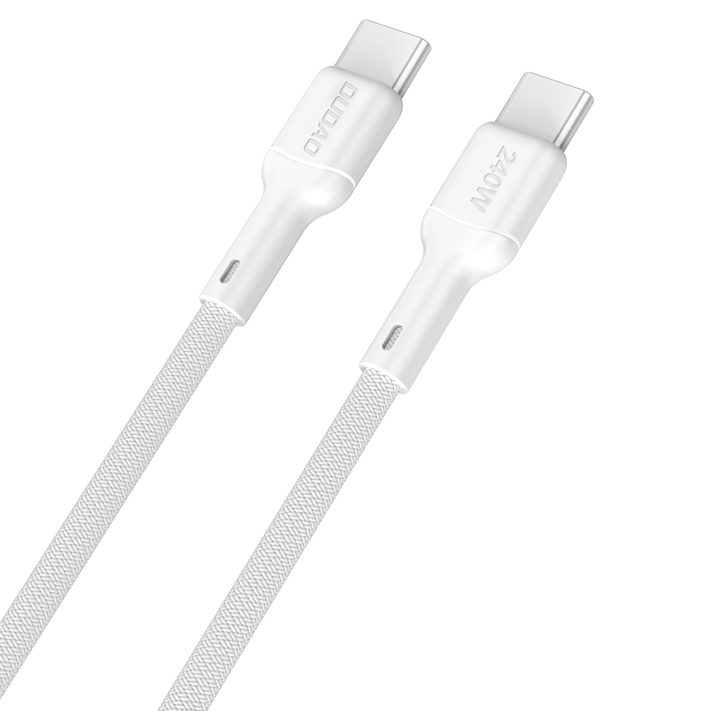 iTok webáruház - Dudao Dudao L9C Max 240W PD USB-C–USB-C kábel, 2 m (fehér) 1 Dudao L9C Max 240W PD USB-C - USB-C 2m Cable (fehér)