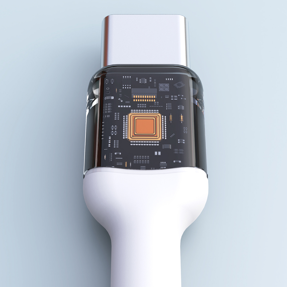 iTok webáruház - Dudao Dudao L9C Max 240W PD USB-C–USB-C kábel, 2 m (fehér) 3 Dudao L9C Max 240W PD USB-C - USB-C 2m Cable (fehér)