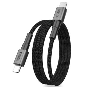 Tech-Protect Ultraboost DNA MagTwist USB-C PD kábel 100 W / 5 A, 200 cm (szürke)