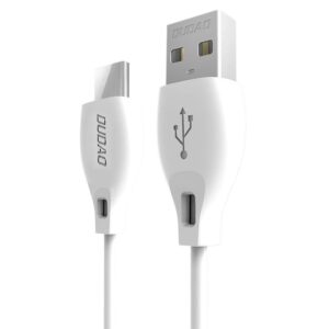 Dudao L4T USB-A – USB-C kábel, 1 m, fehér