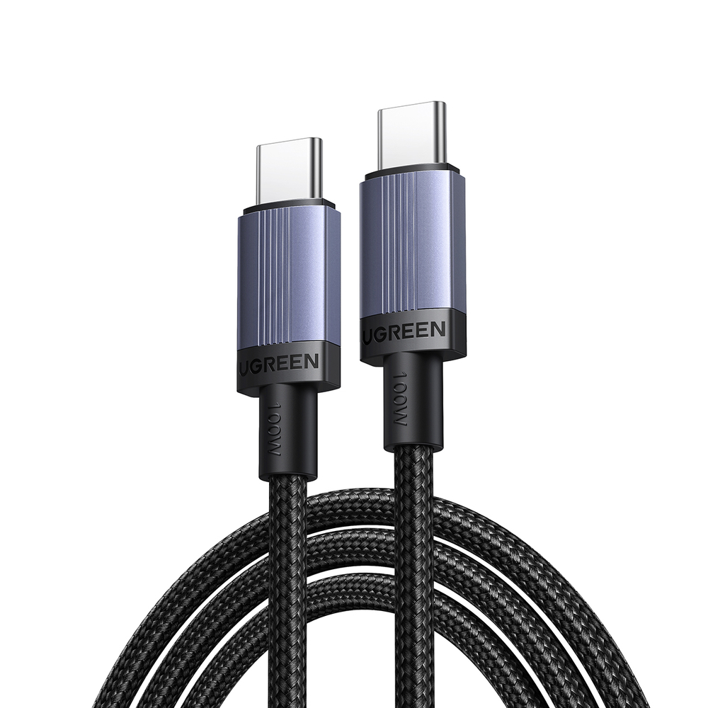 iTok webáruház - Ugreen Ugreen USB-C–USB-C PD kábel, 100 W, 5 A, 1 m (fekete) 2 Ugreen USB-C to USB-C PD Cable 100W 5A 1m (fekete)
