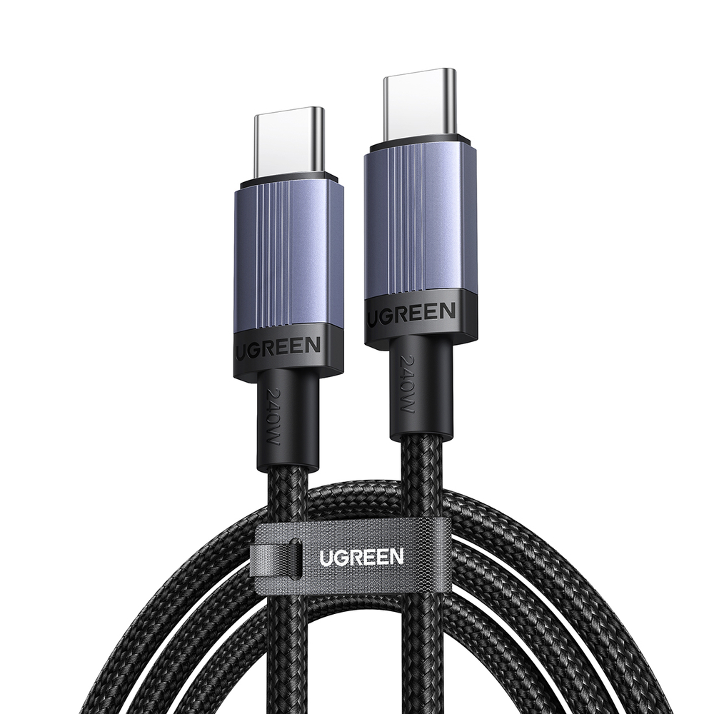 iTok webáruház - Ugreen Ugreen USB-C–USB-C PD kábel, 240 W, 2 m (fekete) 1 Ugreen USB-C to USB-C PD Cable 240W 2m (fekete)