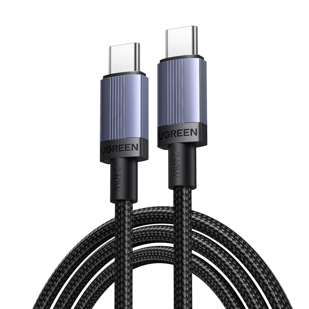 iTok webáruház - Ugreen Ugreen USB-C–USB-C PD kábel, 240 W, 2 m (fekete) 2 Ugreen USB-C to USB-C PD Cable 240W 2m (fekete)