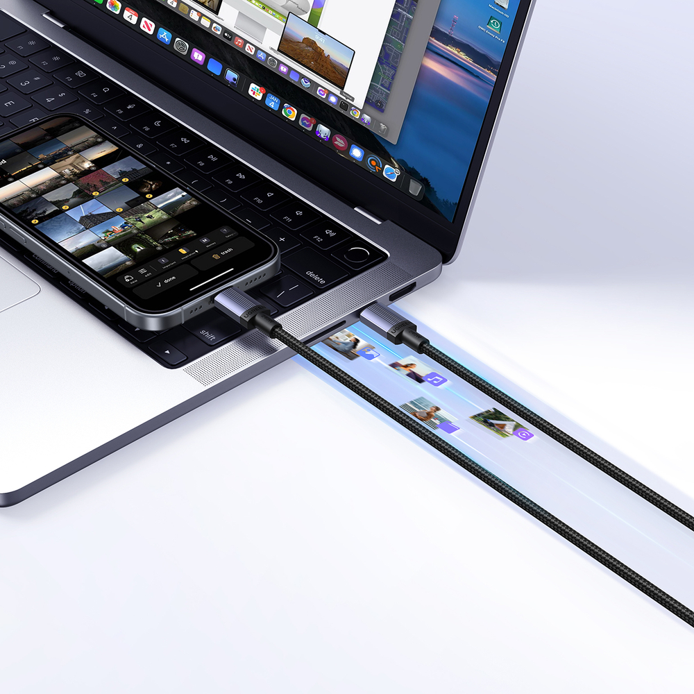 iTok webáruház - Ugreen Ugreen USB-C–USB-C PD kábel, 240 W, 2 m (fekete) 4 Ugreen USB-C to USB-C PD Cable 240W 2m (fekete)