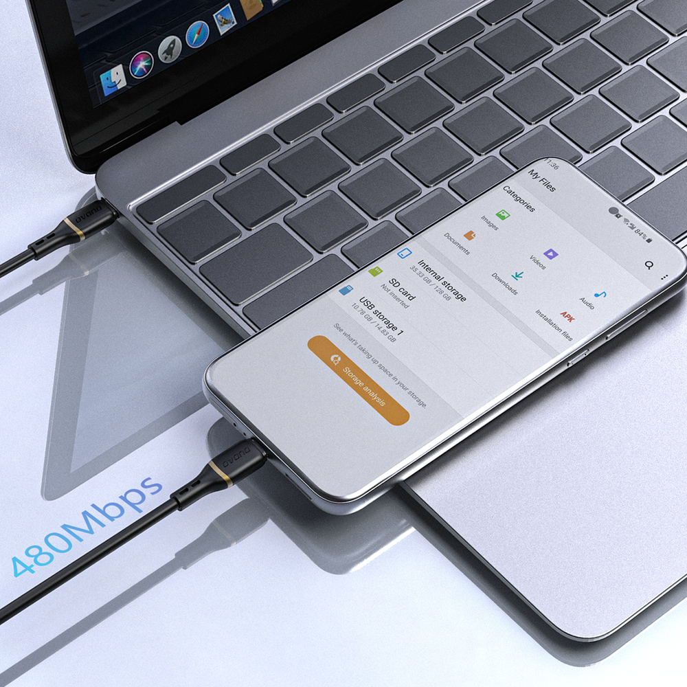 iTok webáruház - Dudao Dudao L25X USB-C–Lightning kábel, 1 m, 30 W (fekete) 2 Dudao L25X USB-C - Lightning Cable 1m 30W with Soft Silicone Braid (fekete)