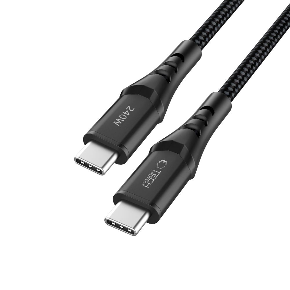 iTok webáruház - Tech-Protect Tech-Protect Ultraboost UB11T USB-C–USB-C kábel, 240 W, 100 cm (fekete) 3 Tech-Protect Ultraboost UB11T USB-C / USB-C PD 240W / QC3.0 Cable 100 cm (fekete)