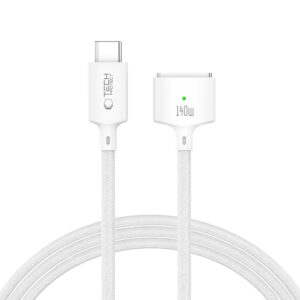 Tech-Protect MMC01 Ultraboost USB-C / USB-C MagSafe 3 kábel 140 W, 200 cm (fehér)