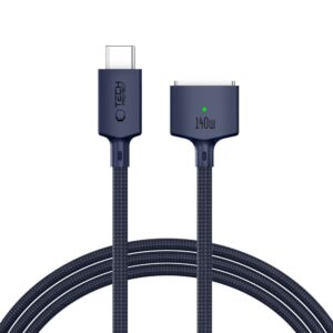 Tech-Protect MMC01 Ultraboost USB-C / MagSafe 3 kábel, 140 W, 200 cm (sötétkék)