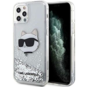 Karl Lagerfeld KLHCP12MLNHCCS tok iPhone 12/12 Pro 6,1 hüvelykhez – Choupette fej, ezüst