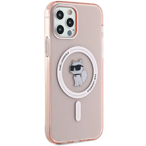iTok webáruház - Karl Lagerfeld Karl Lagerfeld IML Choupette MagSafe tok iPhone 12/12 Pro készülékhez (rózsaszín) 3 Karl Lagerfeld IML Choupette MagSafe case for iPhone 12/12 Pro (rózsaszín)