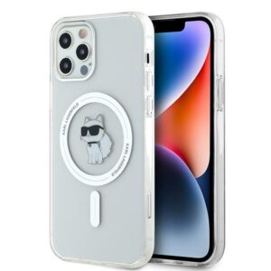 Karl Lagerfeld IML Choupette MagSafe tok iPhone 12 / 12 Pro készülékhez (átlátszó)