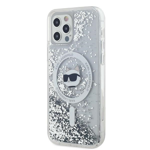 iTok webáruház - Karl Lagerfeld Karl Lagerfeld Liquid Glitter Choupette Head MagSafe tok iPhone 12 / 12 Pro készülékhez (átlátszó) 2 Karl Lagerfeld Liquid Glitter Choupette Head MagSafe Case for iPhone 12 / 12 Pro (átlátszó)