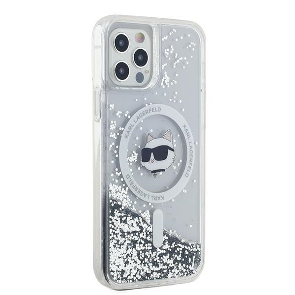 iTok webáruház - Karl Lagerfeld Karl Lagerfeld Liquid Glitter Choupette Head MagSafe tok iPhone 12 / 12 Pro készülékhez (átlátszó) 4 Karl Lagerfeld Liquid Glitter Choupette Head MagSafe Case for iPhone 12 / 12 Pro (átlátszó)