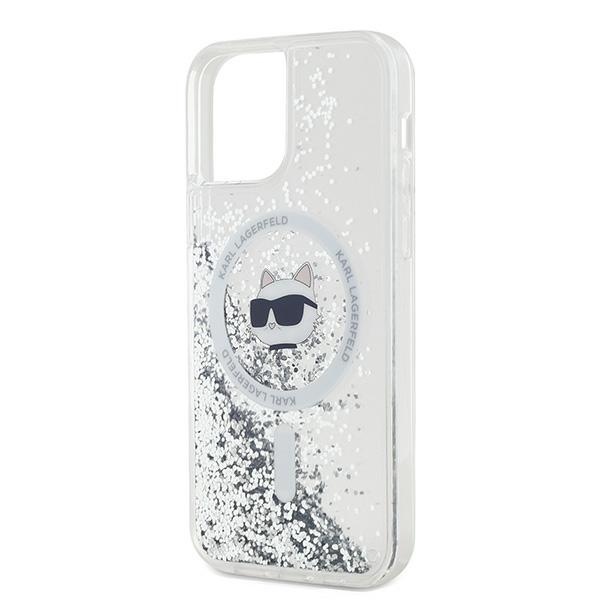 iTok webáruház - Karl Lagerfeld Karl Lagerfeld Liquid Glitter Choupette Head MagSafe tok iPhone 12 / 12 Pro készülékhez (átlátszó) 6 Karl Lagerfeld Liquid Glitter Choupette Head MagSafe Case for iPhone 12 / 12 Pro (átlátszó)