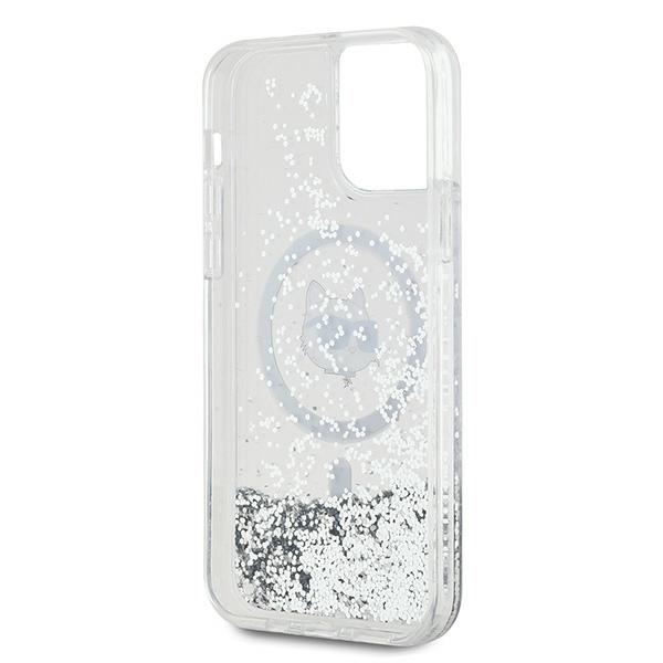 iTok webáruház - Karl Lagerfeld Karl Lagerfeld Liquid Glitter Choupette Head MagSafe tok iPhone 12 / 12 Pro készülékhez (átlátszó) 7 Karl Lagerfeld Liquid Glitter Choupette Head MagSafe Case for iPhone 12 / 12 Pro (átlátszó)