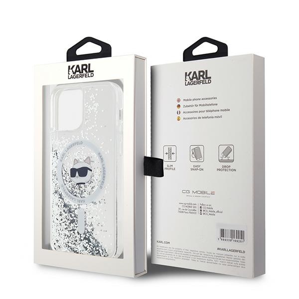 iTok webáruház - Karl Lagerfeld Karl Lagerfeld Liquid Glitter Choupette Head MagSafe tok iPhone 12 / 12 Pro készülékhez (átlátszó) 8 Karl Lagerfeld Liquid Glitter Choupette Head MagSafe Case for iPhone 12 / 12 Pro (átlátszó)