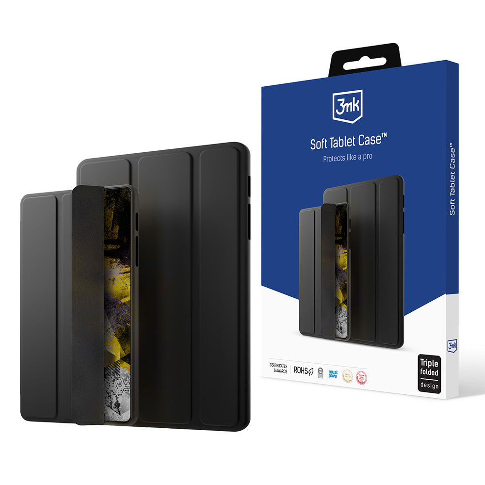 iTok webáruház - 3MK 3mk Soft Tablet tok Samsung Galaxy Tab S9 FE+ készülékhez (fekete) 1 3mk Soft Tablet Case for Samsung Galaxy Tab S9 FE+ (fekete)