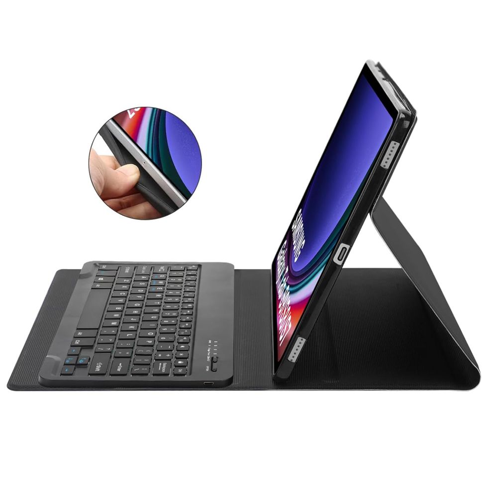iTok webáruház - Tech-Protect Tech-Protect SC Pen billentyűzetes tok Samsung Galaxy Tab S9 FE+ 12,4" X610 / X616B készülékhez (fekete) 4 Tech-Protect SC Pen + Keyboard Case with Keyboard for Samsung Galaxy Tab S9 FE+ 12.4" X610 / X616B (fekete)