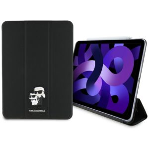 Karl Lagerfeld Saffiano Magnetic Karl & Choupette iPad Air 11″ 2024 könyvtok (fekete)