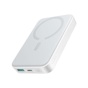Joyroom JR-W020 20 W-os 10000 mAh MagSafe powerbank USB-C–USB-C kábellel, 0,25 m (fehér)