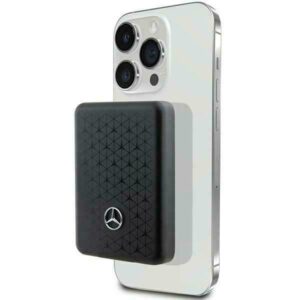Mercedes-Benz Stars Pattern MagSafe powerbank 3000 mAh (fekete)