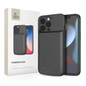 Tech-Protect PowerCase akkumulátoros tok iPhone 13 / 13 Pro készülékhez (fekete)