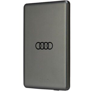 Audi Big Logo MagSafe indukciós powerbank 15 W, 5000 mAh – szürke (szürke)