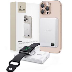 Tech-Protect PB33 LifeMag MagSafe 5000 mAh powerbank (ezüst)